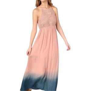 Altard state pink ombre maxi dress